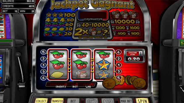 Игровой автомат Jackpot Gagnant 10